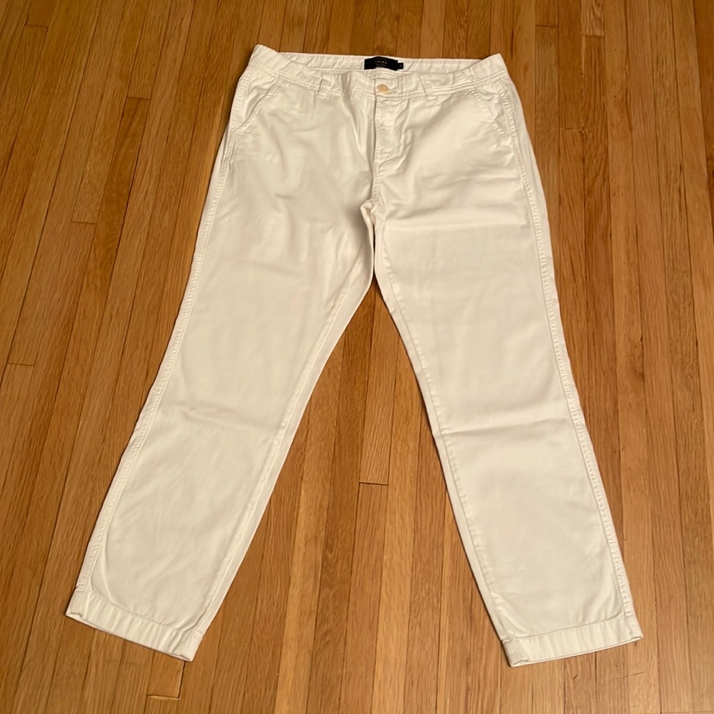 J Crew White Chinos